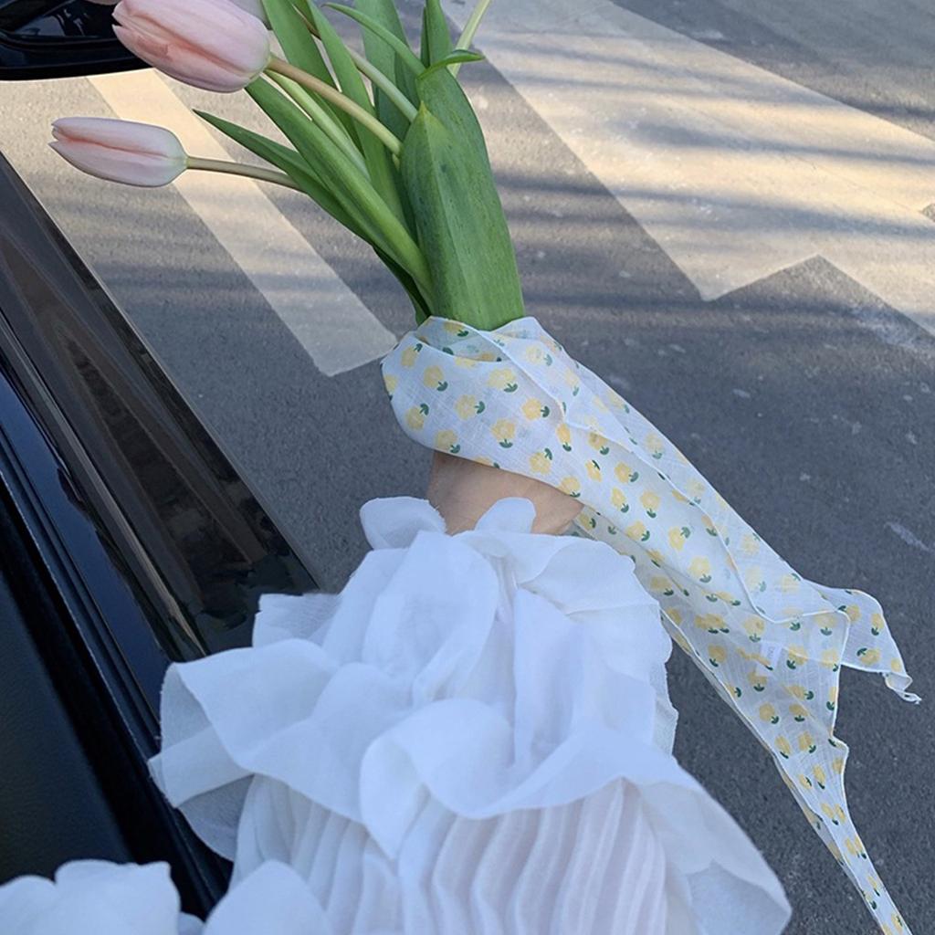 Květinová čelenka s šátkem Boho Bandana Čelenka pro ženy Květinové šátky do vlasů pro dívky Květinový šátek do vlasů Šátek na hlavu Dámské