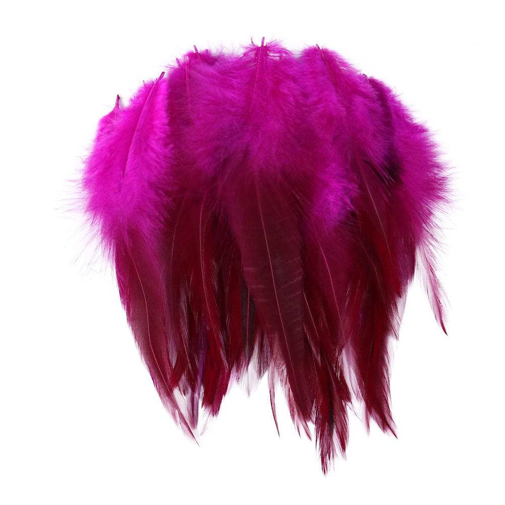 50Pcs Fluffy Natural Rooster Feathers Crafts DIY Accessories 8-15CM Chicken Feather Fly Tying Materials Sewing Decoration Plumes