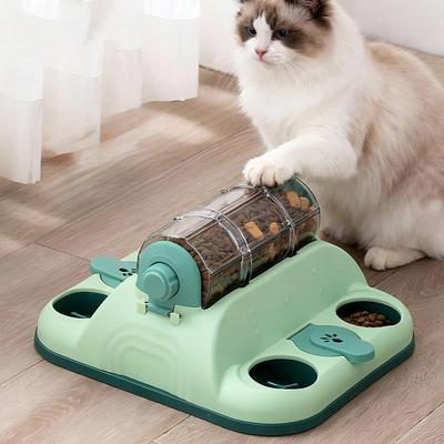 Pet Toy Slow Feeder Interactive Dog Cat Puzzle Toy Pet Training Puzzle Feeder Tibetan Food Cat Rolling Feeder Cat Dog Toys