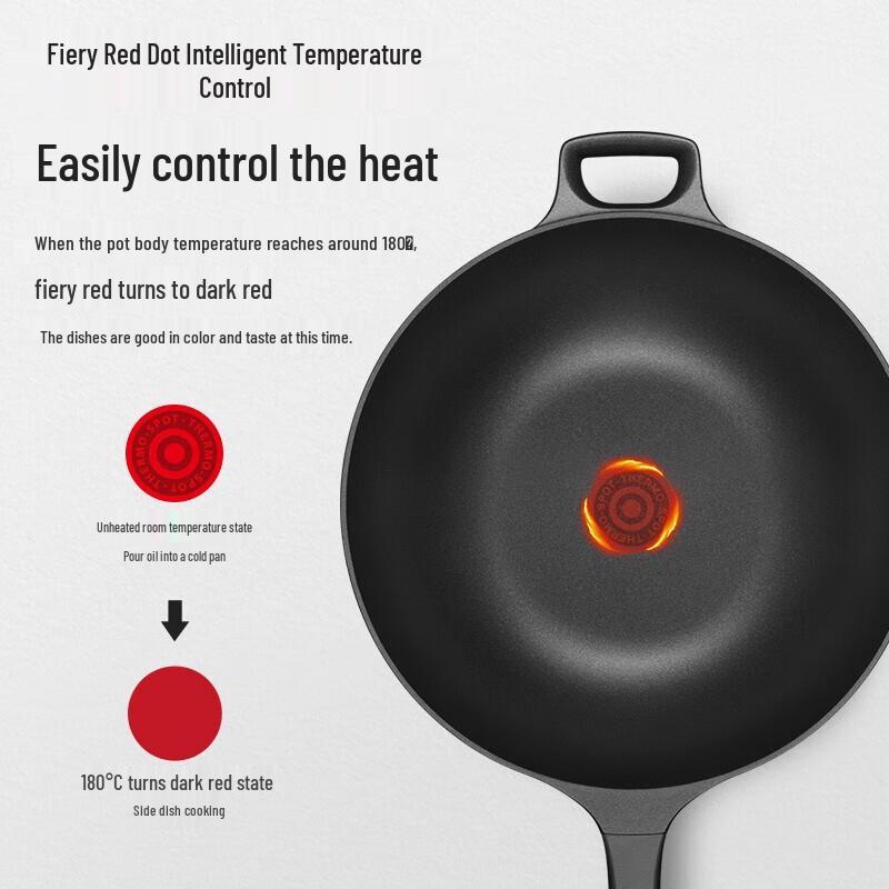 Supor Cast Aluminum Non-Stick Wok & Frying Pan