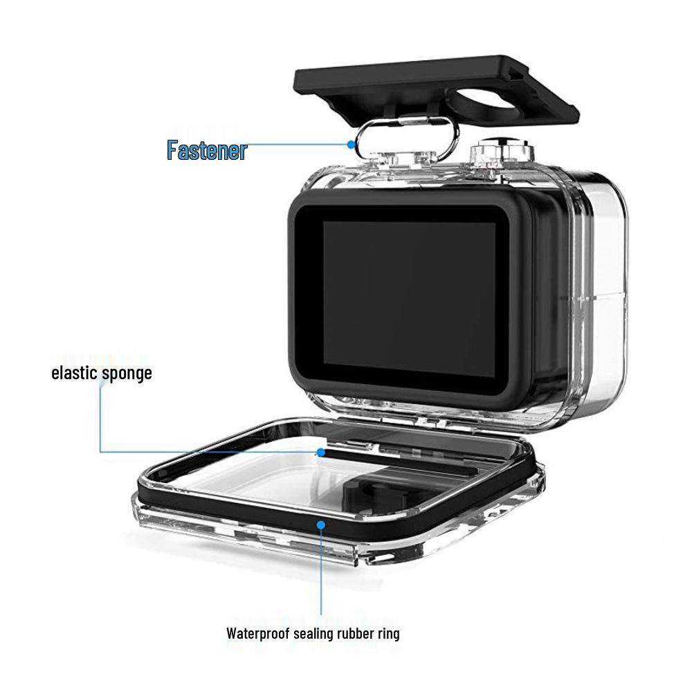Waterproof Case for GoPro 13/12/11/10/9 Action Camera – Diving Sports Accessory