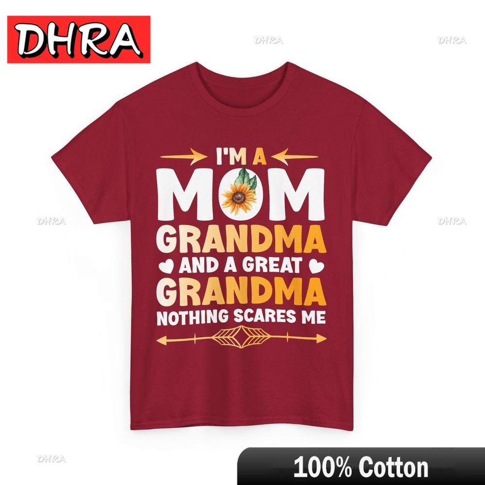 Granny Shirt Im A Mom Grandma and A Great Grandma Nothing Scares Me Shirt Tshirts Edgy Unique Funny Top Vintage Chic Tshirts