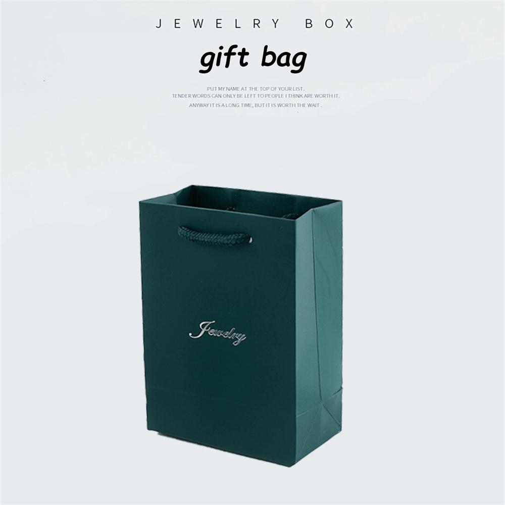 1/4pc Jewelry Trinket Box With Bag For Necklace Earrings Ring Bracelet High-end Gift Packaging Case Set Birthday Wedding Decor
