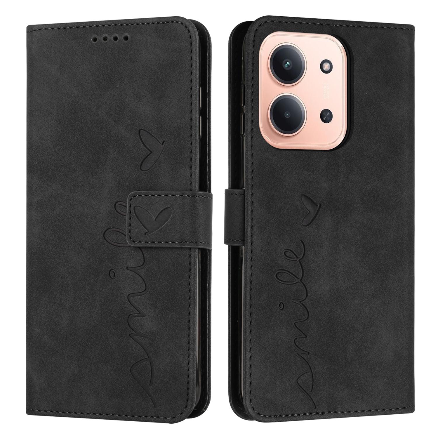 

Для Xiaomi Redmi 15C 4G (Європа) (173 мм)/15C 5G (Європа) (173 мм)/Poco C85 4G (173 мм) Чохол-підставка Шкіряний чохол для телефону з тисненням у вигляді серця