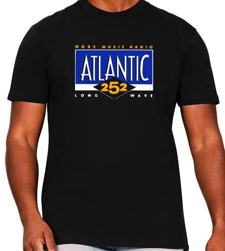 

Atlantic 252 T Shirt Retro 90s Music Radio Station Long Wave Nova Sunshine GT131 XL