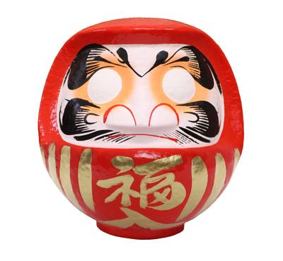 Daruma-Puppe, Fuku Daruma, Größe 10, Rot [Wohlstand im Geschäft und Firmen Glück], 28x26x30cm, HKDM-10-RE-13