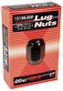 Automotive Wheel Nuts KYO-EI (Kyoei Industry) (Cap Nuts), [Thread Diameter] M12, [Pitch] P1.5, [Face Width] 21HEX, [Quantity] 20, [Color] Black,