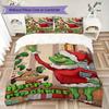 Merry Grinchmas Holiday Joy Threepiece Set Without Core 1 Duvet Cover 2 Pillowcase Without Core Duvet Cover And Pillowcase