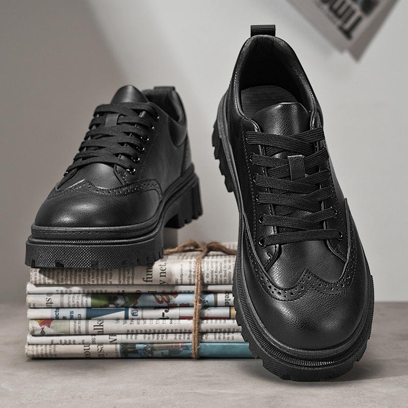 Jugendliche Freizeitschuhe trendig vielseitig Herren Frühling und Herbst schwarz vielseitig große Größe Herrenschuhe Werkzeug trendige Schuhe
