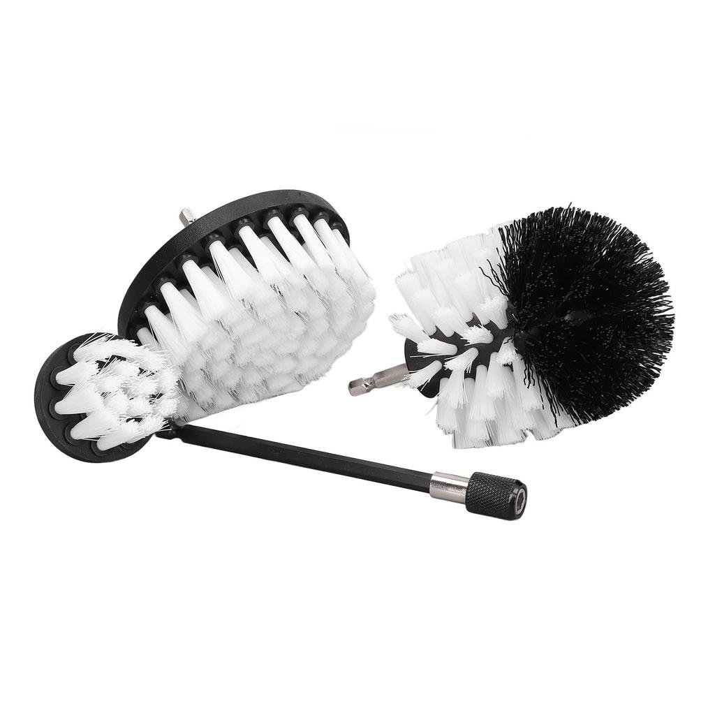 4Pcs Drill Brush Car Detailing Kit with Extend Attachment Power Scrubber Set for Cleaning