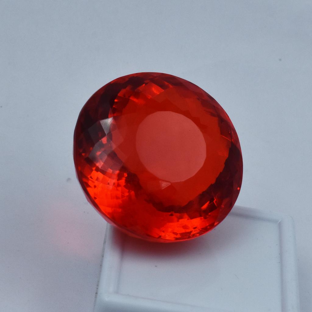 Round Shape Natural Topaz 150.65 Ct Orange Loose Gemstone