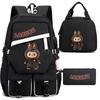 New Labub Children's School Bag Backpack Lunch Bag Pencil Case Three-piece Set