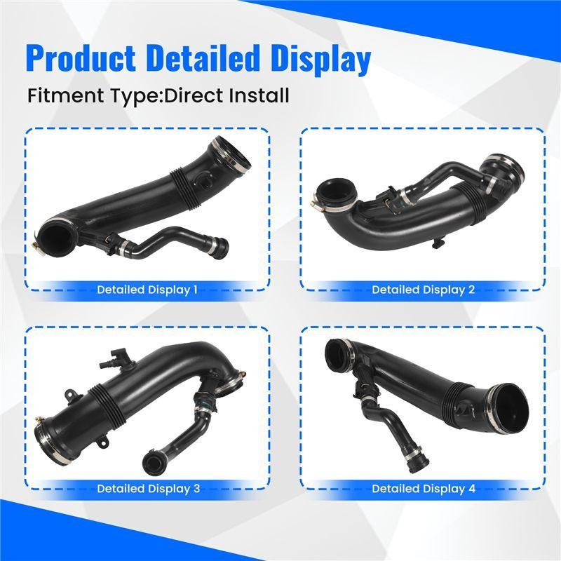 Car Turbo Charged Intake Pipe Air Intake Turbo Hose For-BMW Mini Cooper R55 R57 R59 R60 LCI 13717607778 13717627501-A09E
