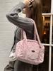 Gentle Light Color Leopard Print Plush Women's Shoulder Bags Lovely Large Capacity Ladies Handbag Casual Female Underarm Bags