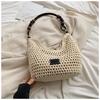 Seaside Vacation Beach Woven Bag Women's 2025 New Hollow Knitted Handbag Large Capacity Shoulder Armpit Bag