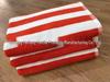21-strand A-grade Soft White Cotton Striped Bath Towel - 6-layer Baby & Foot Bath Towel
