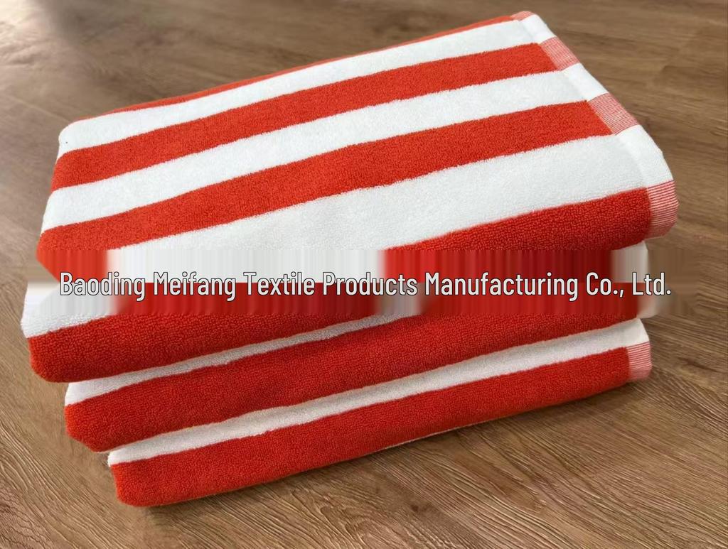 21-strand A-grade Soft White Cotton Striped Bath Towel - 6-layer Baby & Foot Bath Towel