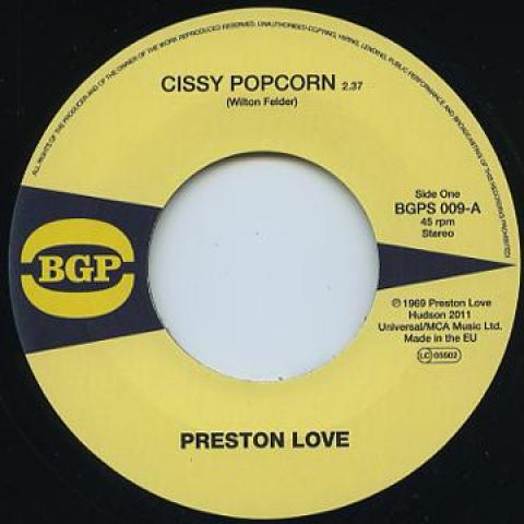 7inch Record PRESTON LOVE / BRENDA GEORGE - Cissy Popcorn / I Can't Stand It (I BGPS009 BGP 1971 UK Soul/Funk