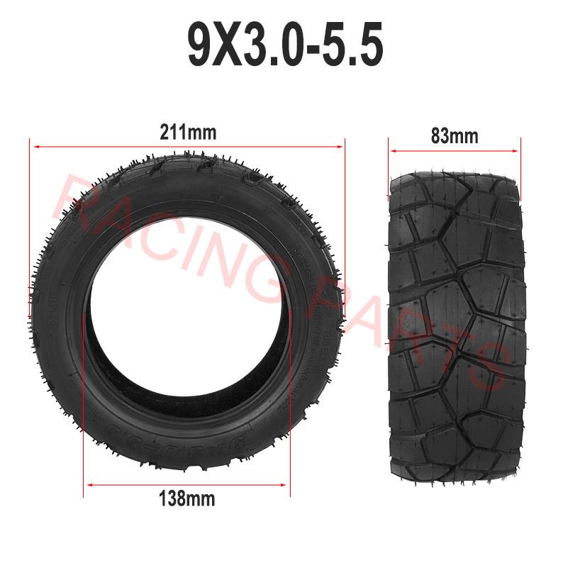 9 Inch 9x3.0-5.5 Tubeless Tyre for Kukirin G2 Pro 2024 Version Electric Scooter Front/Rear Thick Wear-resistant Tire Accessories