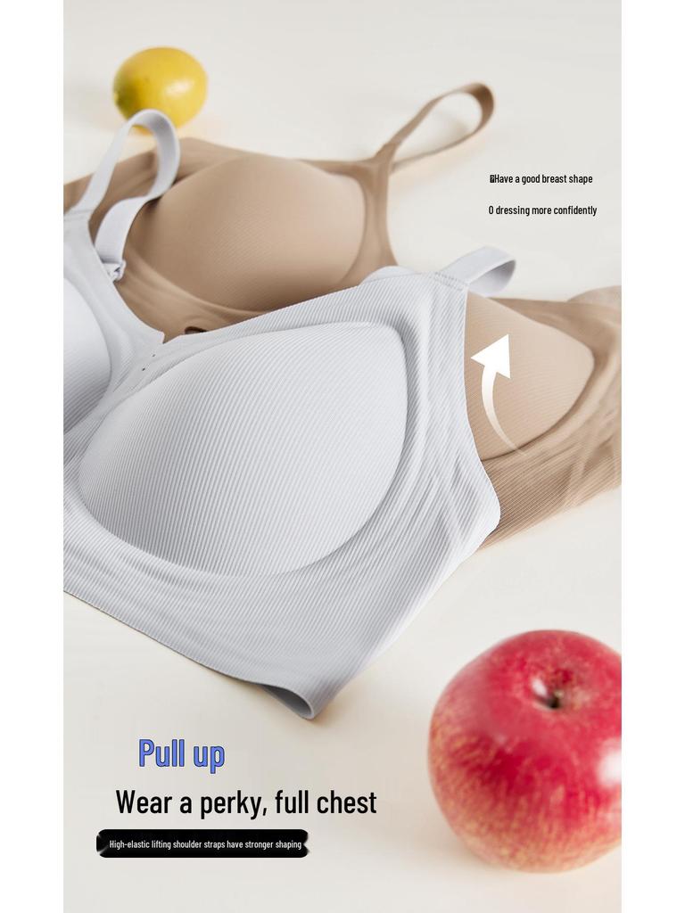 Seamless Thread Lift Jelly Bra: Anti-Sagging, Wire-Free, Comfortable with Side Support for Small Chest