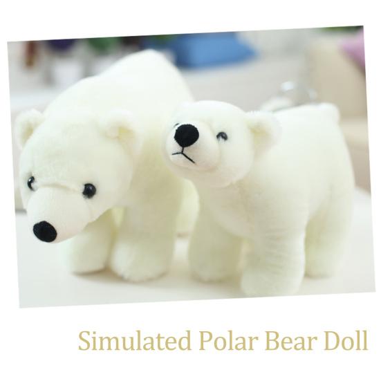 Jucărie de pluș adorabilă Urs Polar Alb Urs Arctic Animal de pluș Păpușă pentru Copil Cadou Drăguț de Ziua de Naștere Crăciun