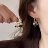 Vintage Natural Stone Colored Round Beads Pendant Gold Color Earrings for Women 2026 Trendy Jewelry Unique Ear Accessories Gift