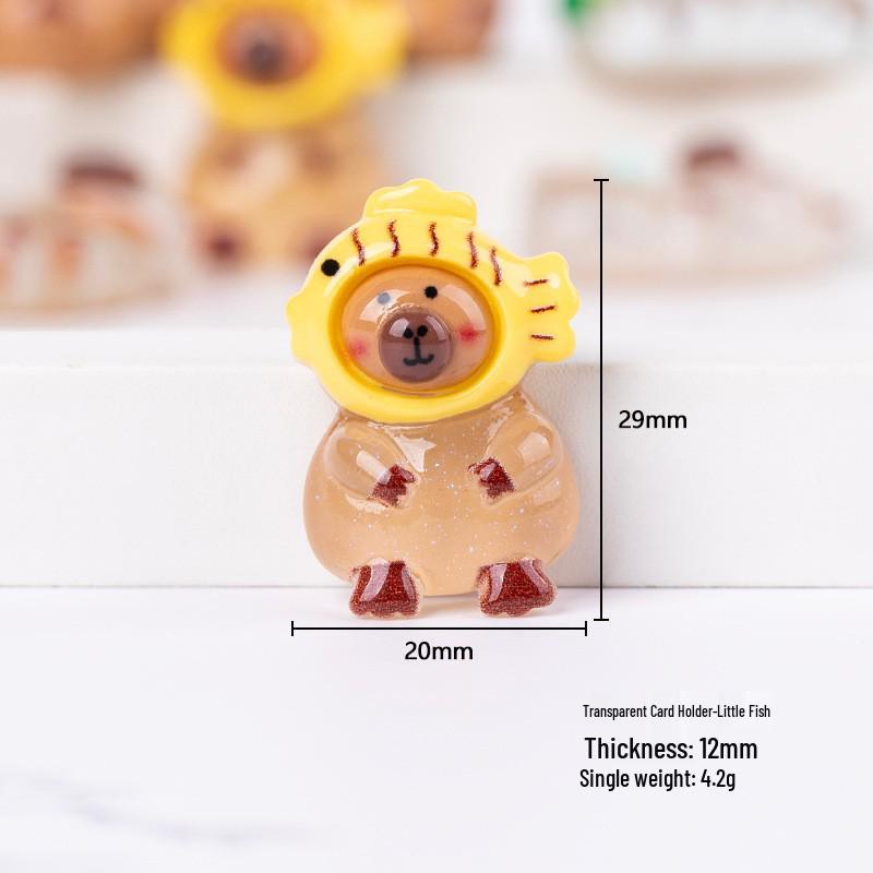 Resin Capybara DIY Phone Case Patches & Kids' Hair Accessories Charms