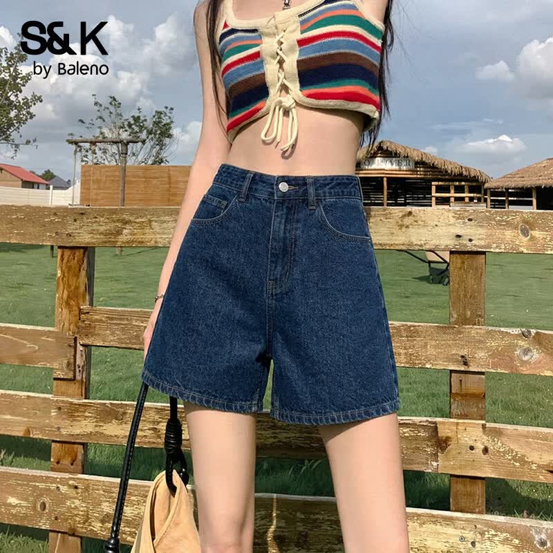 

Baleno S&K High-Waisted Denim Shorts S