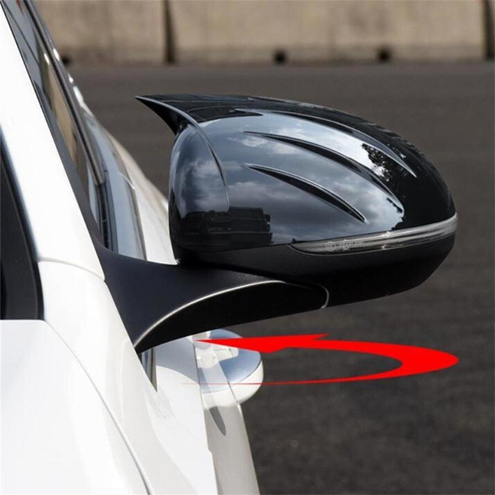 Glossy Black Side Mirror Cover Cap Trim For Mercedes Benz W206 C-Class 2022-2025