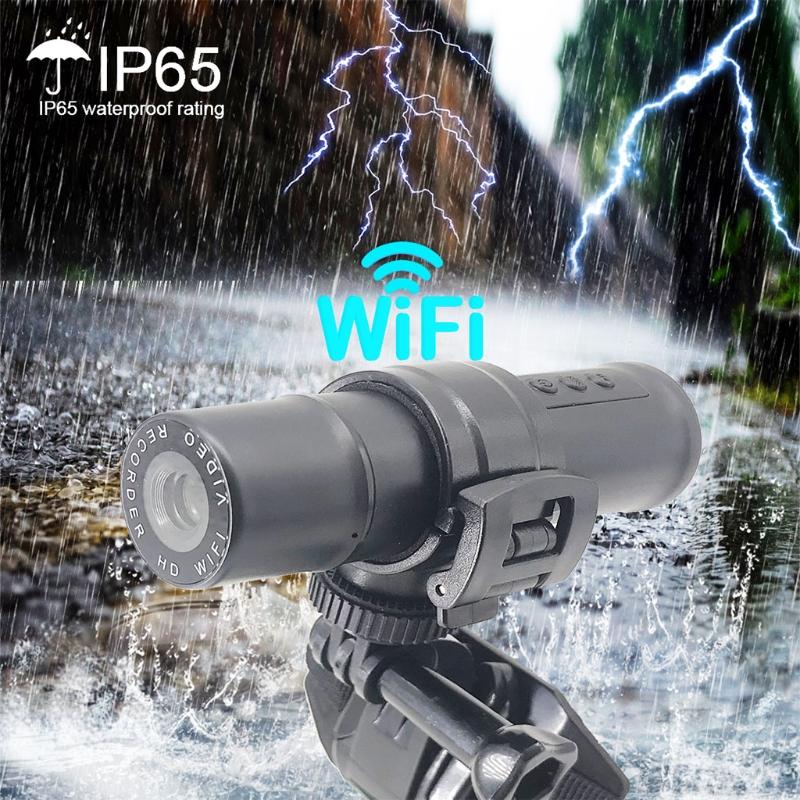 Full IP65 Car Video Recorder Waterproof Motorcycle Wifi Driving Recorder 1600mAh Lithium Battery Video Recorder