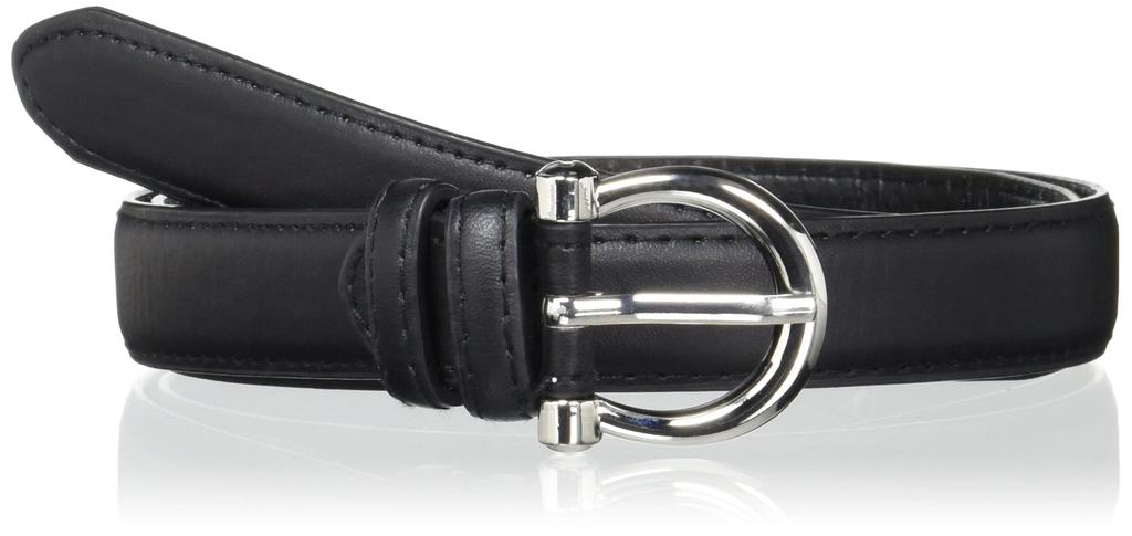 WEGO Ring Buckle Size Black Women's Belt, F,