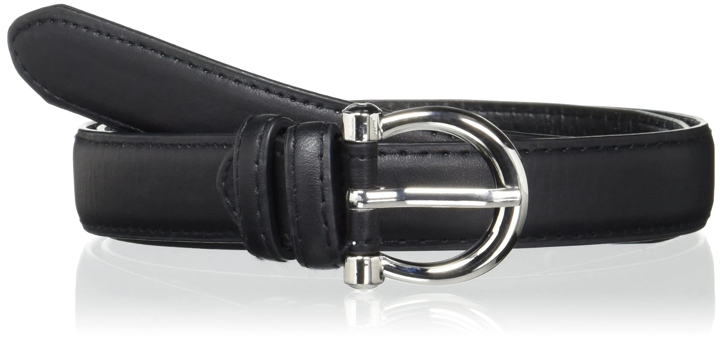 

WEGO Ремень женский с кольцевой пряжкой, размер F, черный чёрный