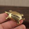 Retro Messing Schildkröte Ornament Statue Metall Tier Skulptur Home Büro Dekoration Ornament Tee Haustier Handwerk