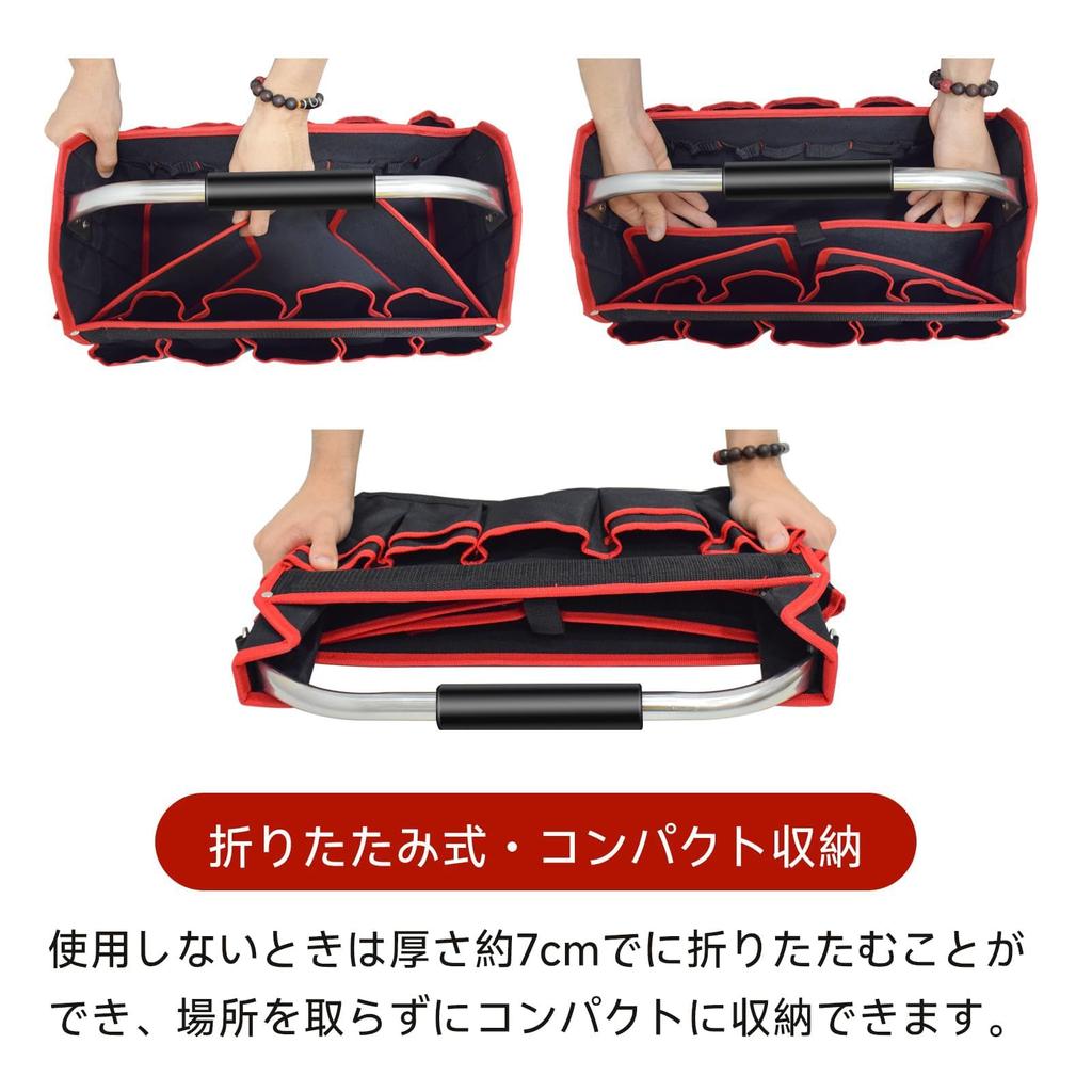 HeGeed Multifunctional Tool Tool Storage Work Bag with Adjustable Shoulder Strap and Steel Tool Storage Easy To Shoulder Tool For Electrician and