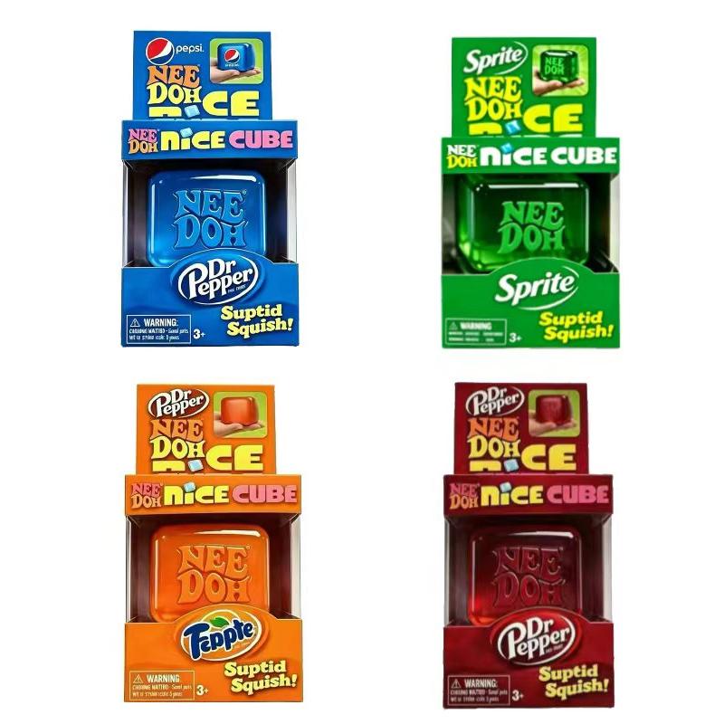 2026 new Needoh Nice Sensory Squeezing Toy Cube for Stress relief and Fingertip Release Toy for Pinching and Playing*-.