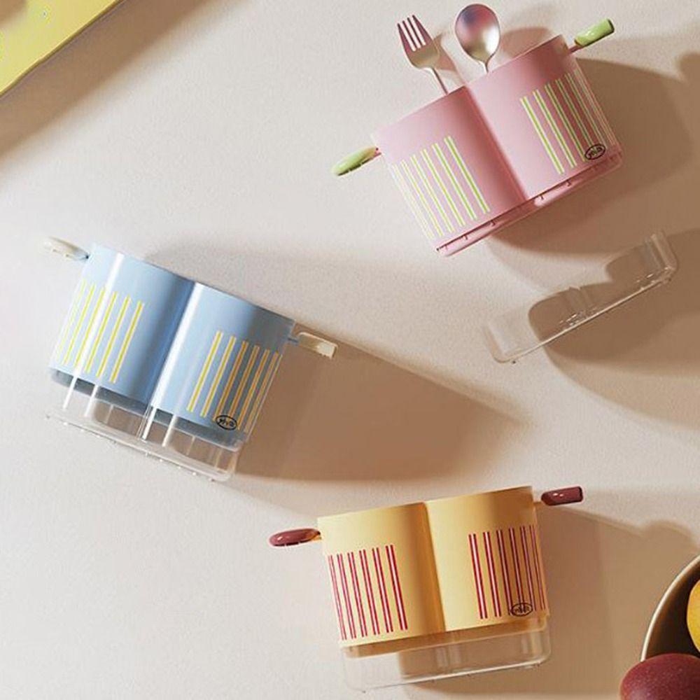 Large Capacity 2 Grids Chopstick Cage Detachable Tableware Drain Storage Box  Kitchen