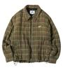 TRAVEL Spray Check Light Padded Jacket Green
