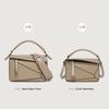 Simple Portable Pu Geometric Bag, Bag, Messenger Women'S Bag, Versatile, Lightweight And Large-Capacity Doctor Bag.