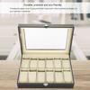 12 Slots Watch Case Portable Storage Box Practical Watch Organizer  Display