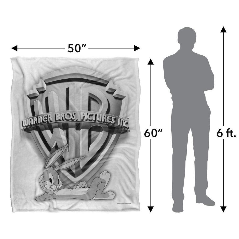 Warner Bros Old School Silky Shield Bugs Bunny Soft Touch Blanket