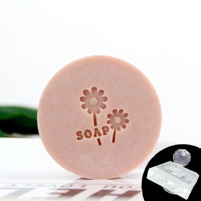 Handmade Soap Stamp Chapter, Acrylic DIY Seal, Organic Natural Soap Making Tools, Leaf Tree Plants Chapters