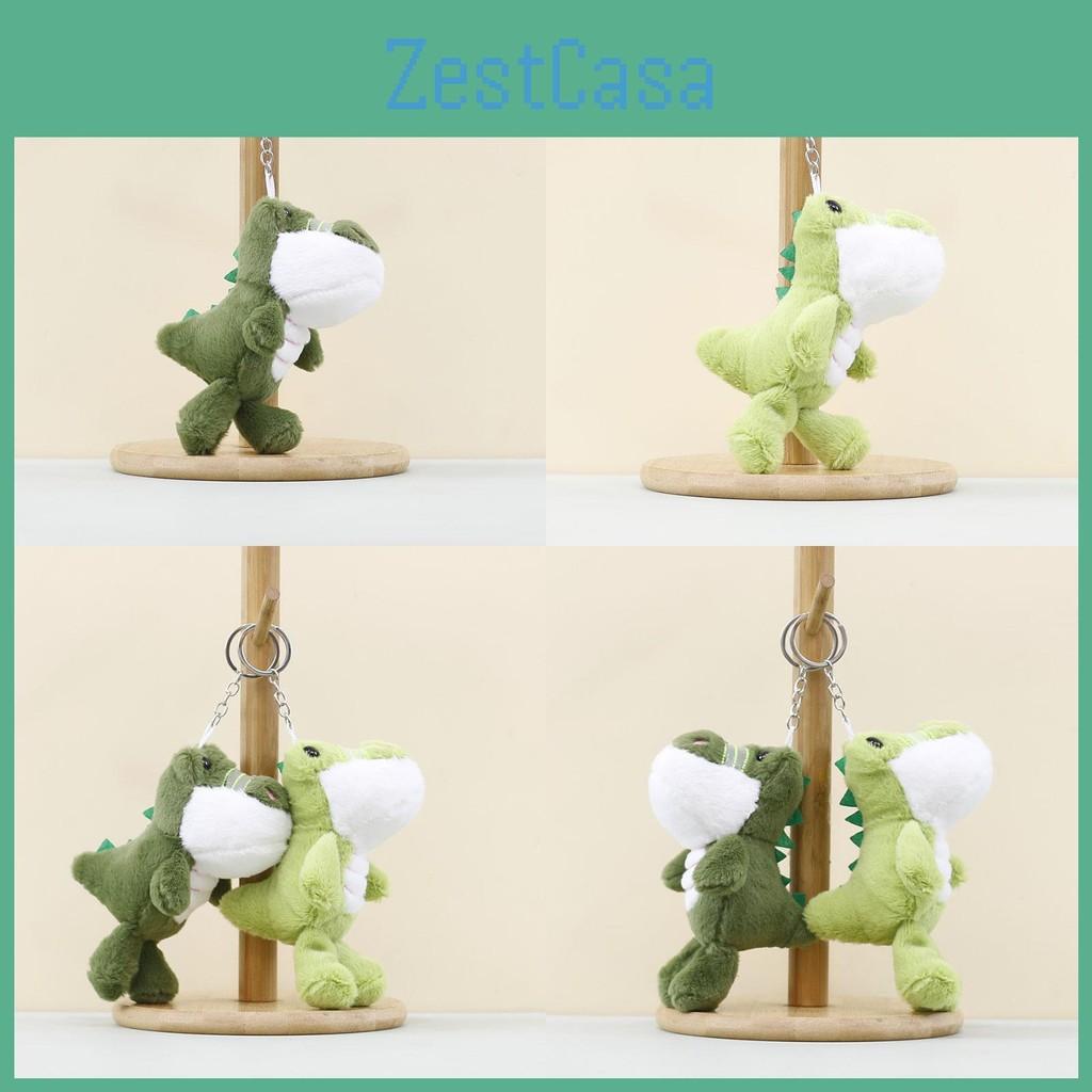 Cartoon Plush Crocodile Keychain Charm Keyring Children Bag Decoration Doll Gift