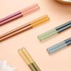 5 Pairs Reble Chopsticks, Multi-purpose Durable Household Plastic Cute Ice Fog Multicolor Chopsticks Non-Slip 9.5 inch/24cm for Family, Hotel,