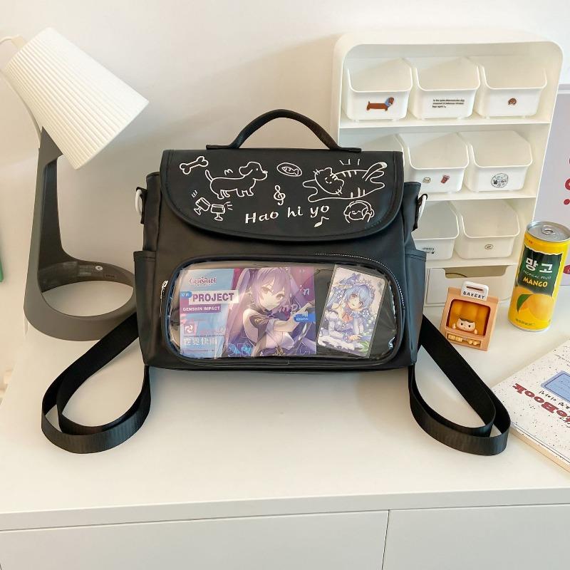 Nischen-Design-Sinn kleine Lebensmittel Crossbody, Studenten-Graffiti-Stickerei Rucksack cm Babytasche einzelne Schulter