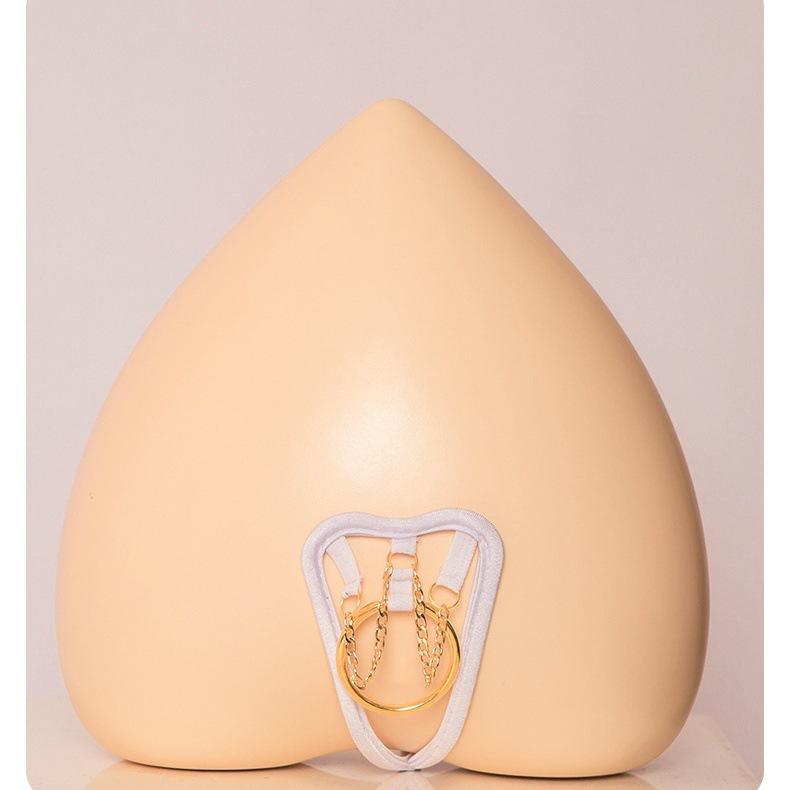 Men's Bedding Sex Products, Special for Sex C-pants Invisible Underwear with Ring Chain Sex Underwear