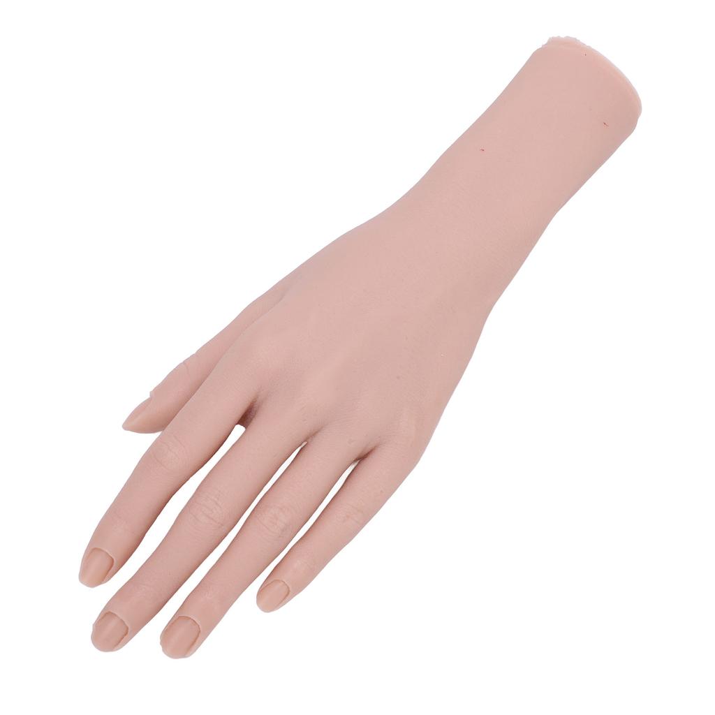 Realistic Silicone Female Hand Model Nail Training Hand Soft Flexible Silicone Female Mannequin Hand for Showing Jewelry