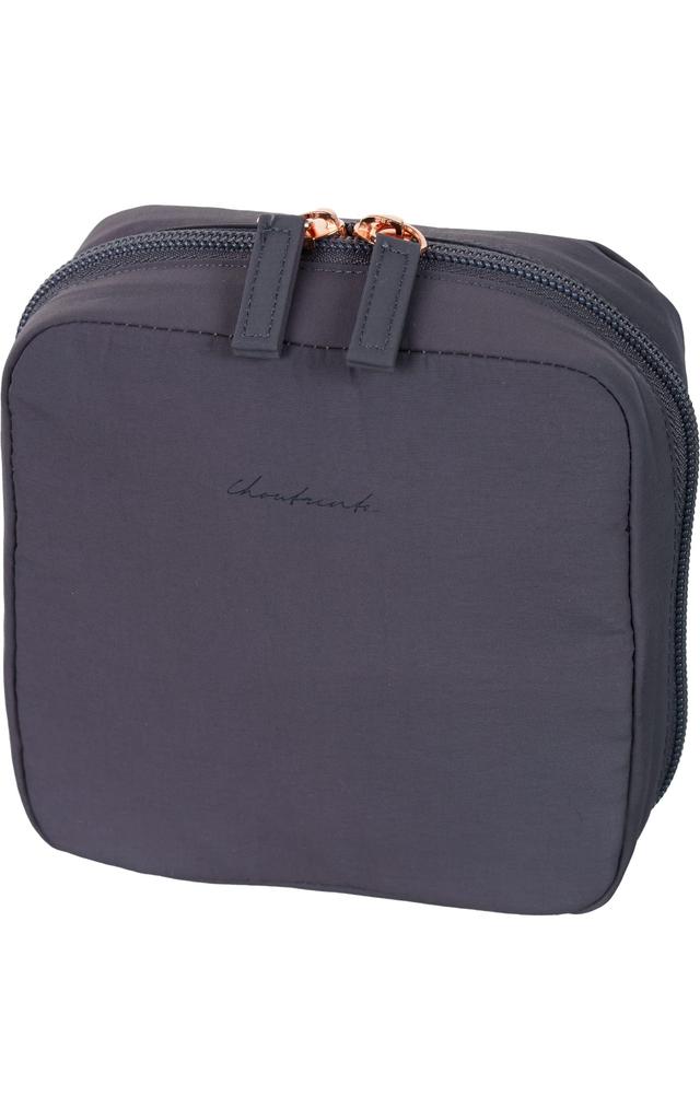 Choutrente Cosmetic Makeup Accessory Pouch for Stands Up Pouch, Pouch, Women, (Charcoal)