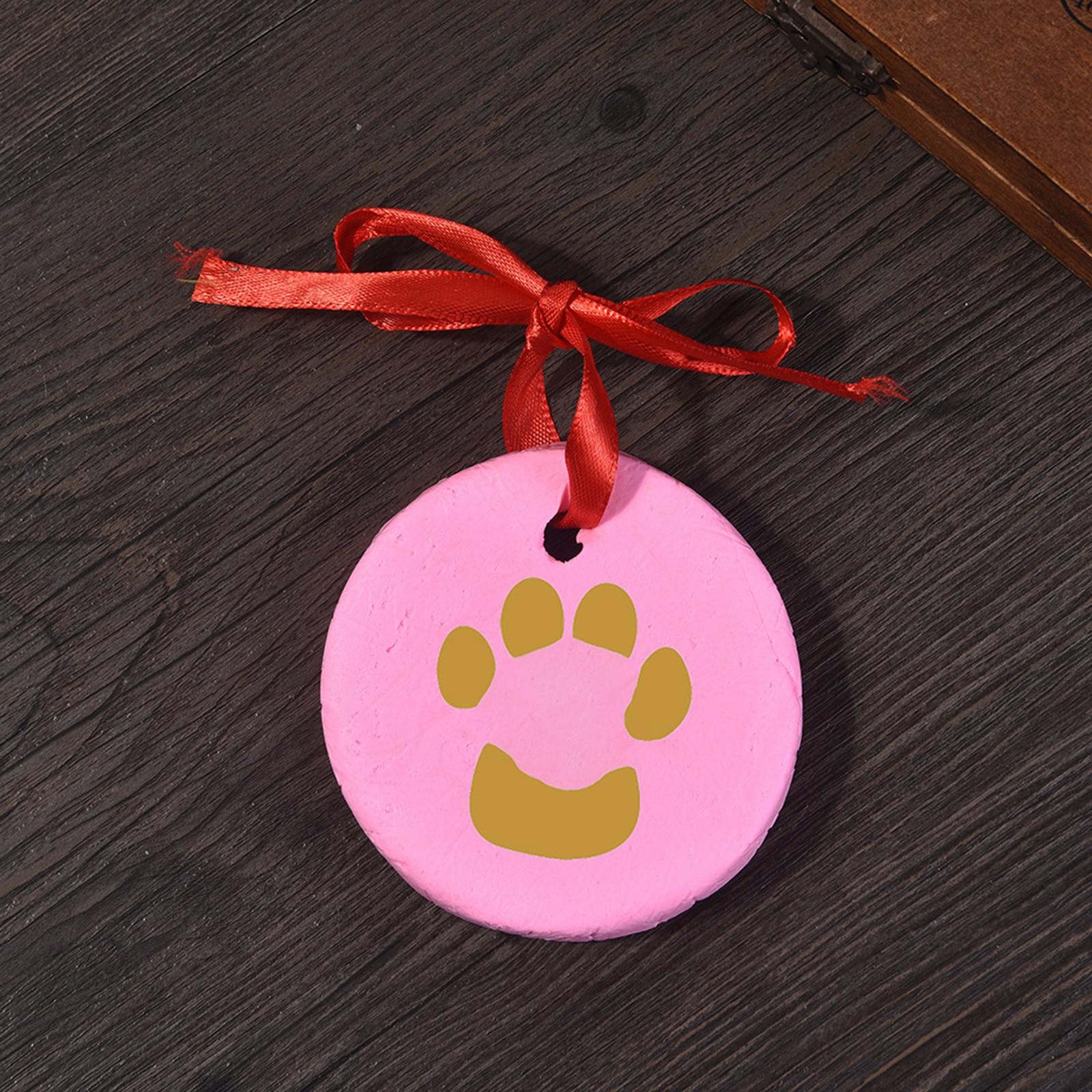 

Pet Print Mud Pet Подарок на день рождения Грязь Кошка Собака Ручной И Ножной Отпечаток Грязь Мемориальные Принадлежности Набор One Size розовый