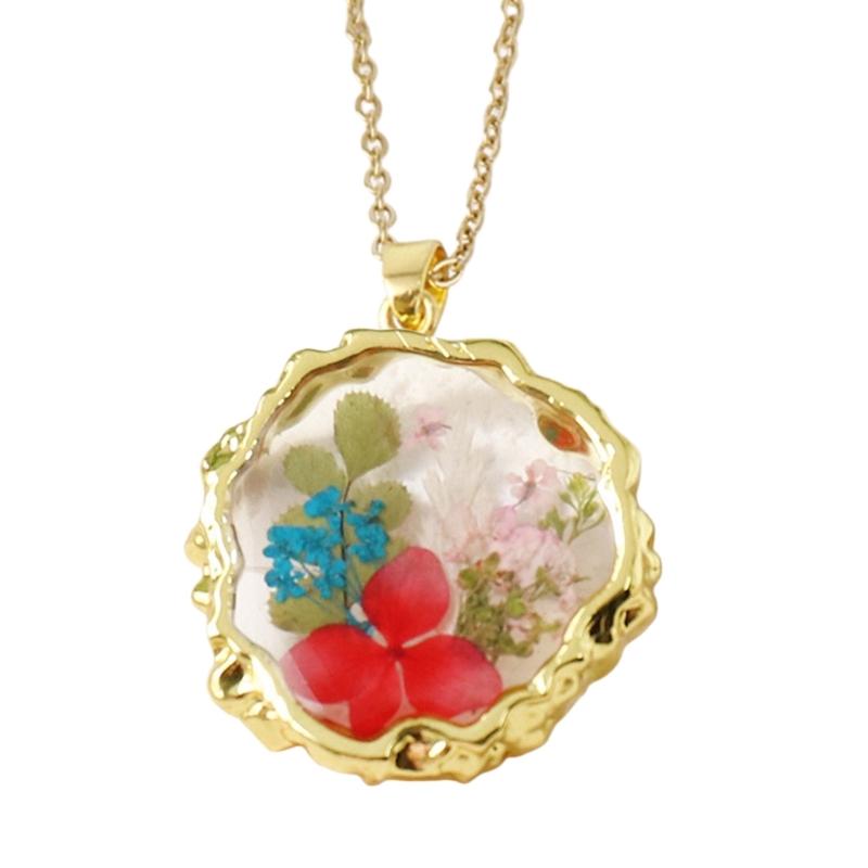 Collana Floreale in Resina Leggera Catena Regolabile per la Clavicola per Pelli Sensibili Accessorio Gioiello da Indossare Ogni Giorno
