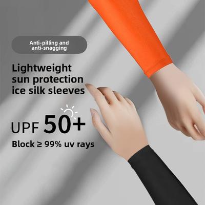 Arm Guard Ice Sleeves Summer Women's UV Protection Fishing Driving Forearm Sleeves Men's Ice Silk Sunscreen Sleeves